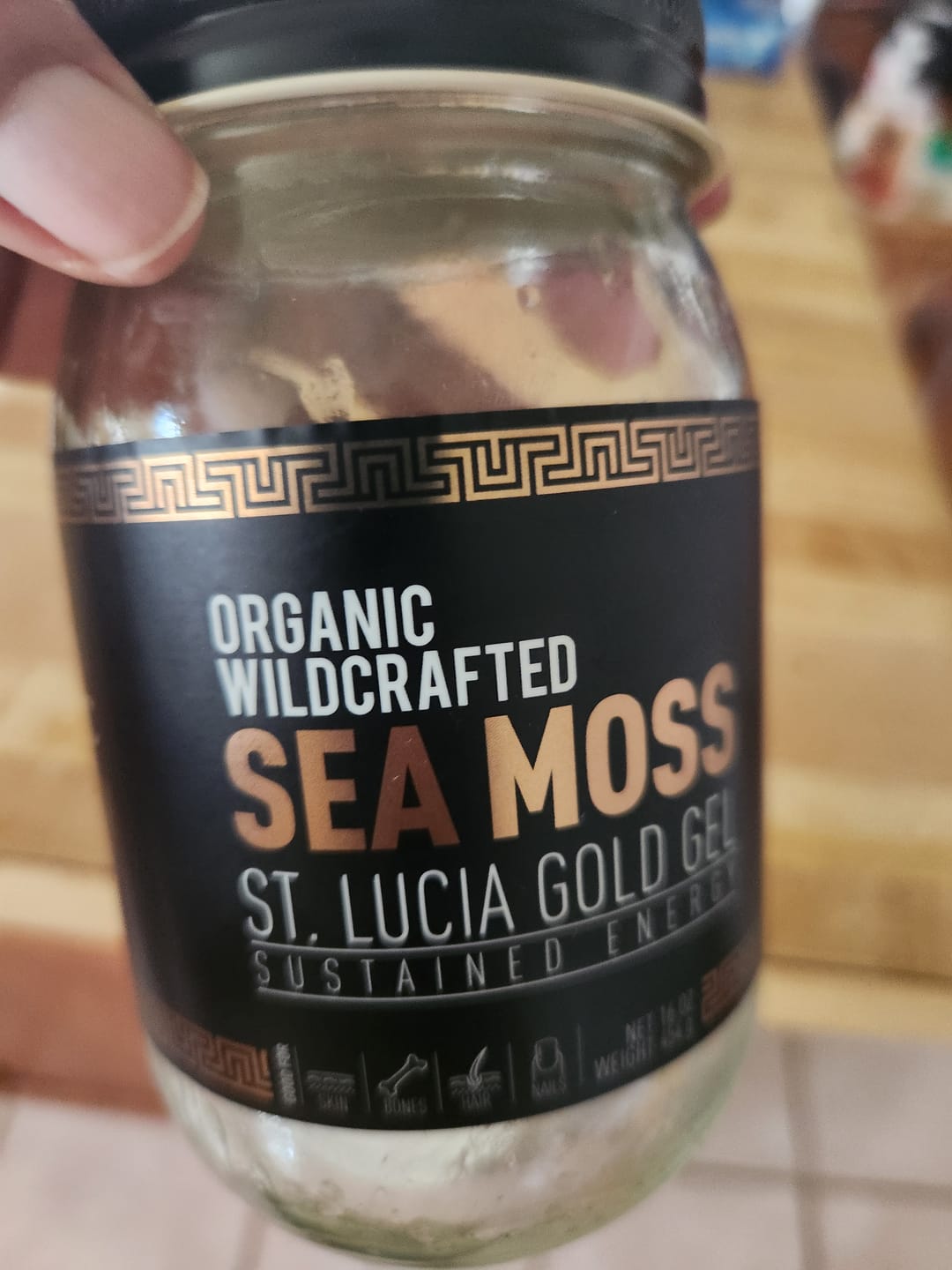Customer photo review of St Lucia Gold Sea Moss Gel