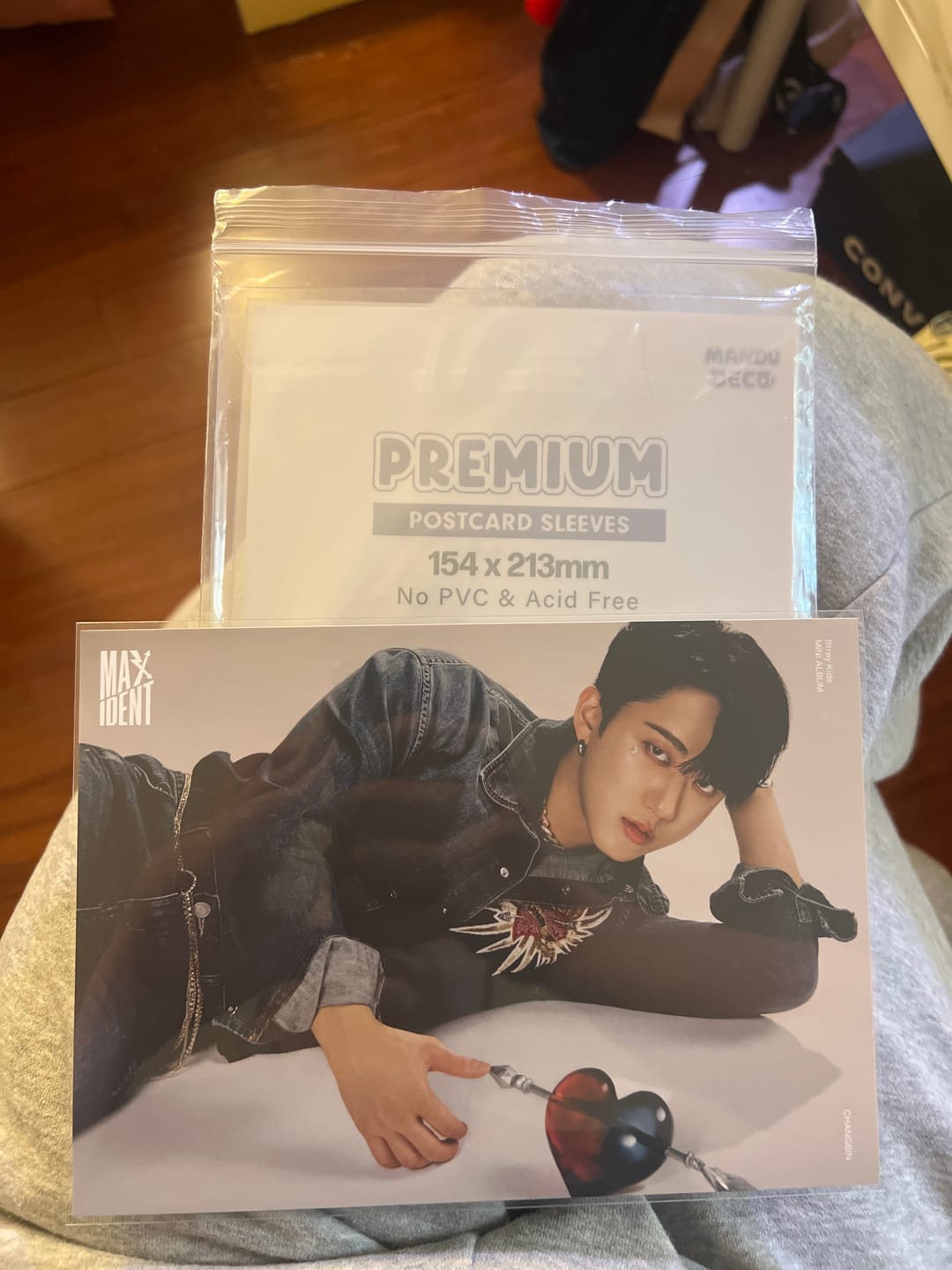 Customer photo review of PREMIUM POSTCARD SLEEVES - INDIGO VERSION (154x213MM)