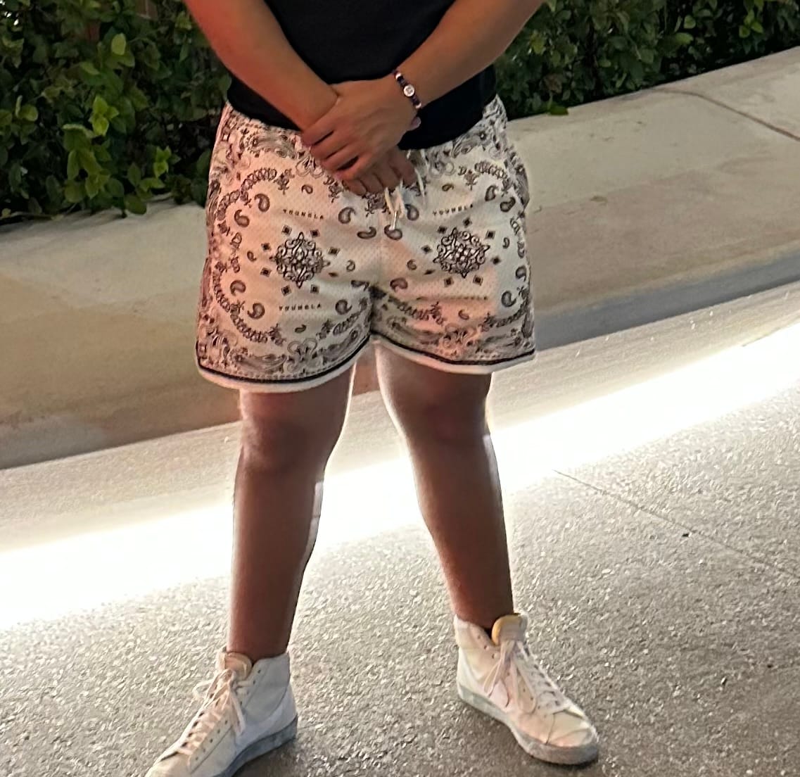 Customer photo review of 132 Infamous Bandana Shorts