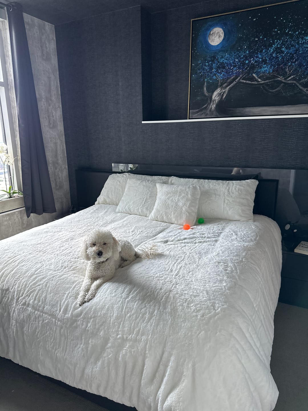 Customer photo review of CYRA Long Velvet Bedding Set