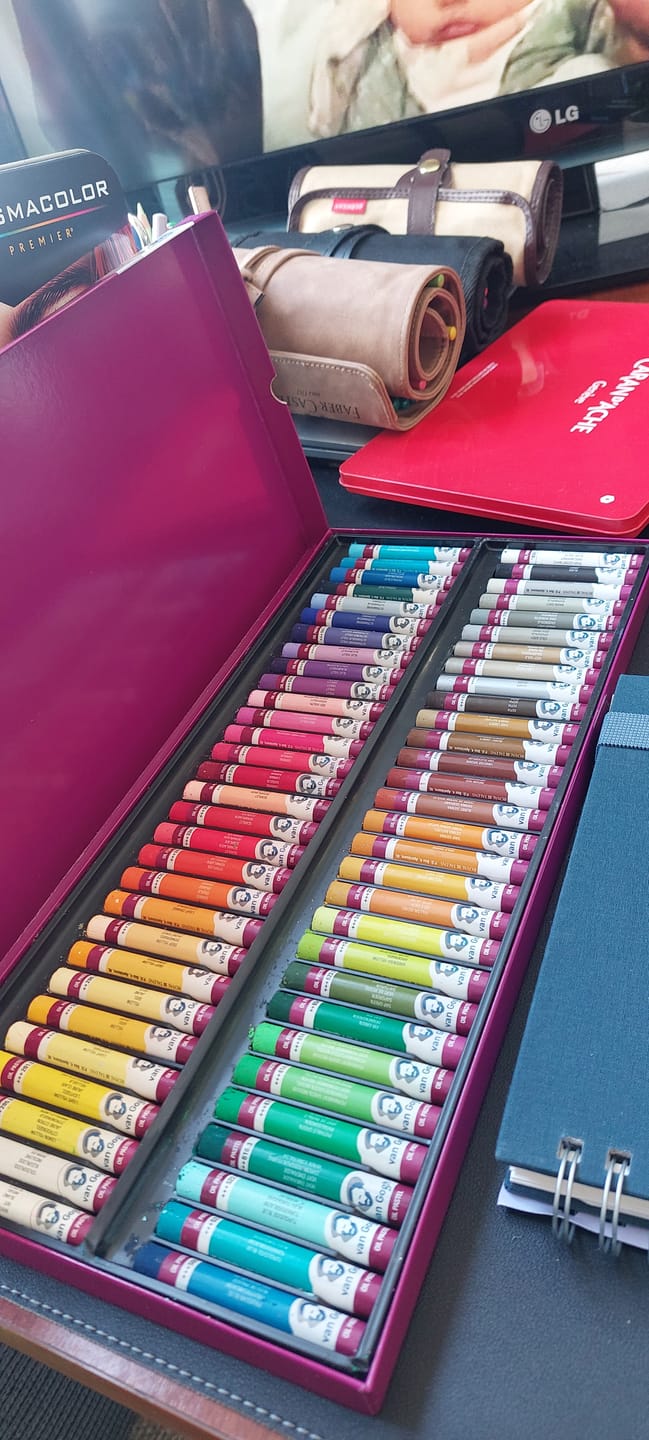 Customer photo review of Van Gogh Oil Pastels - Set 60 Pasteles al Óleo