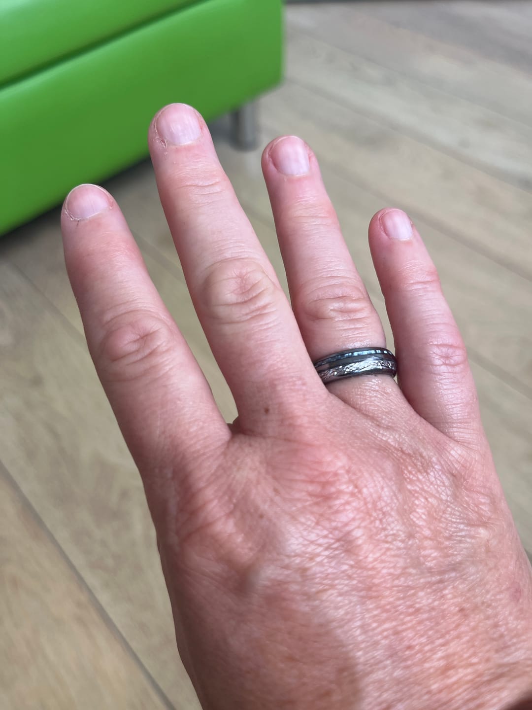Customer photo review of The Steely Blue 6mm Wonder Ring