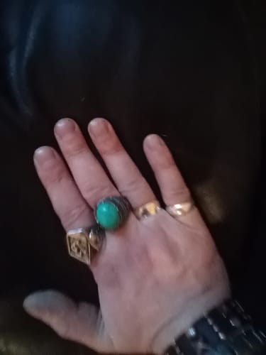Customer photo review of Green Stone Ring