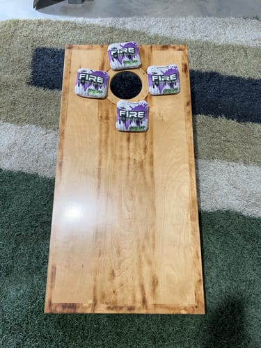 Customer photo review of 2024 Fire Hyper-Drip Cornhole Bags - Set of 4
