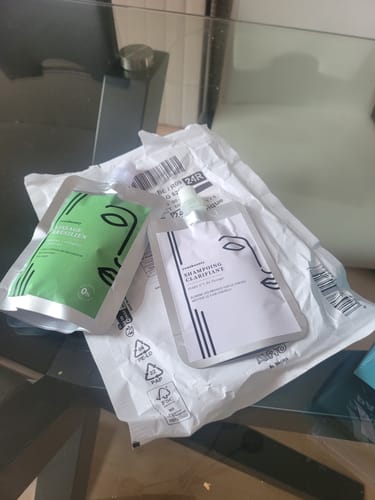 Customer photo review of Lissage Brésilien au Café Vert + Shampoing Clarifiant