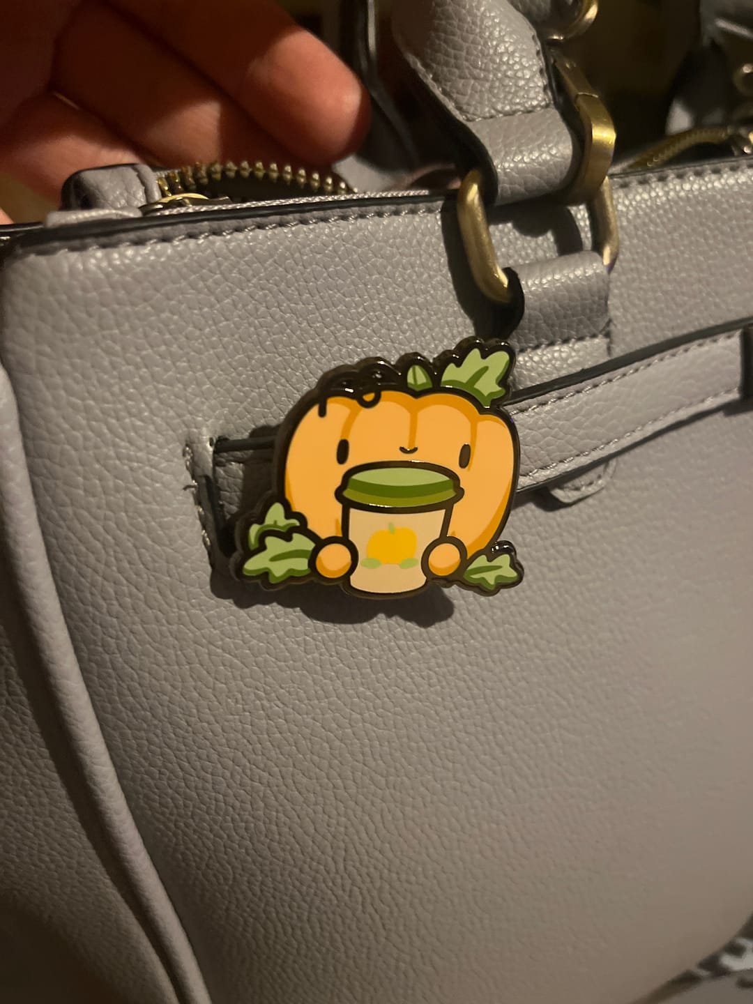 Customer photo review of Pumpkin Spice Pin