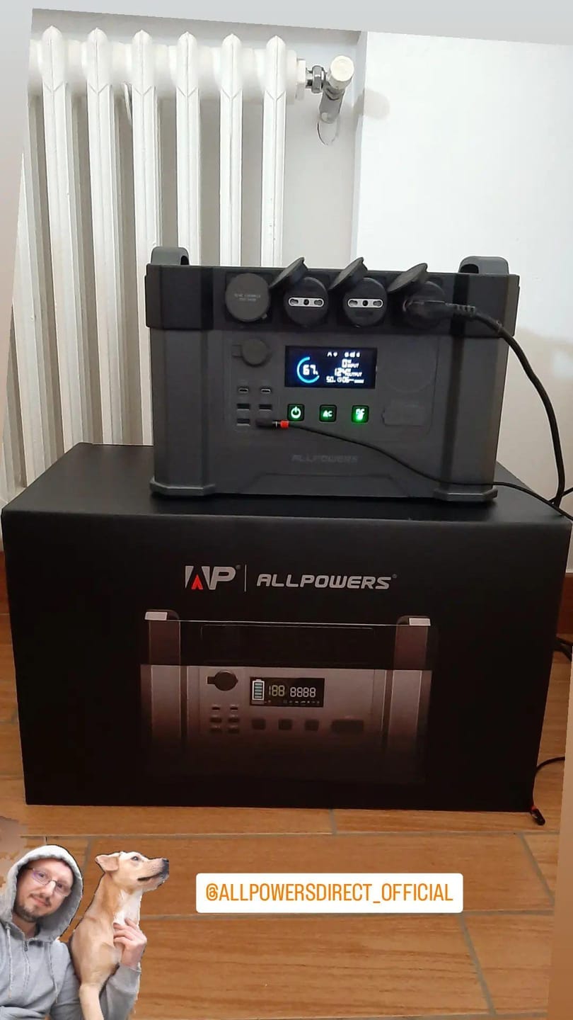 Customer photo review of ALLPOWERS S2000 Pro Power Station Portatile 2400W 1451Wh