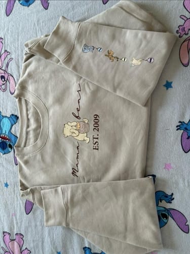 Customer photo review of Personalised Mama Bear Est Sweatshirt