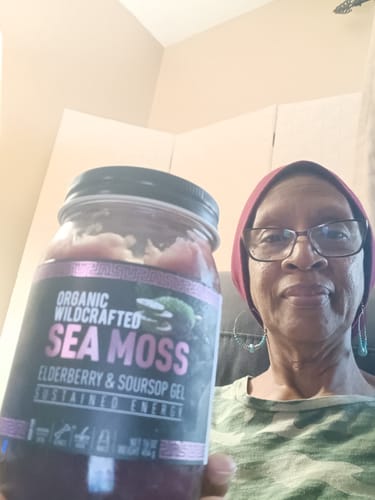 Customer photo review of Elderberry and Soursop Infused Sea Moss Gel