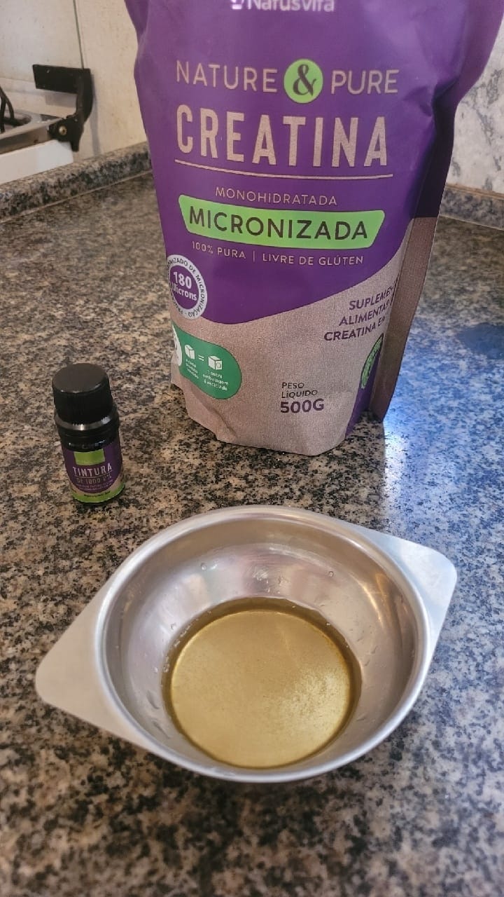Customer photo review of Creatina 100% Pura (500g). Monohidratada e Micronizada 180 mícrons. Livre de Metais Pesados