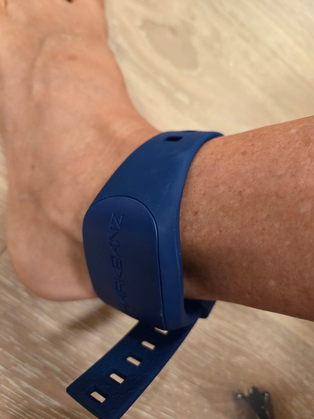 Customer photo review of Sharkbanz 2 – Wearable Shark Deterrent