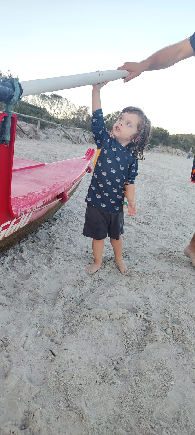 Customer photo review of Whale Song UPF 50+ Sunsafe Long Sleeve Rash Vest