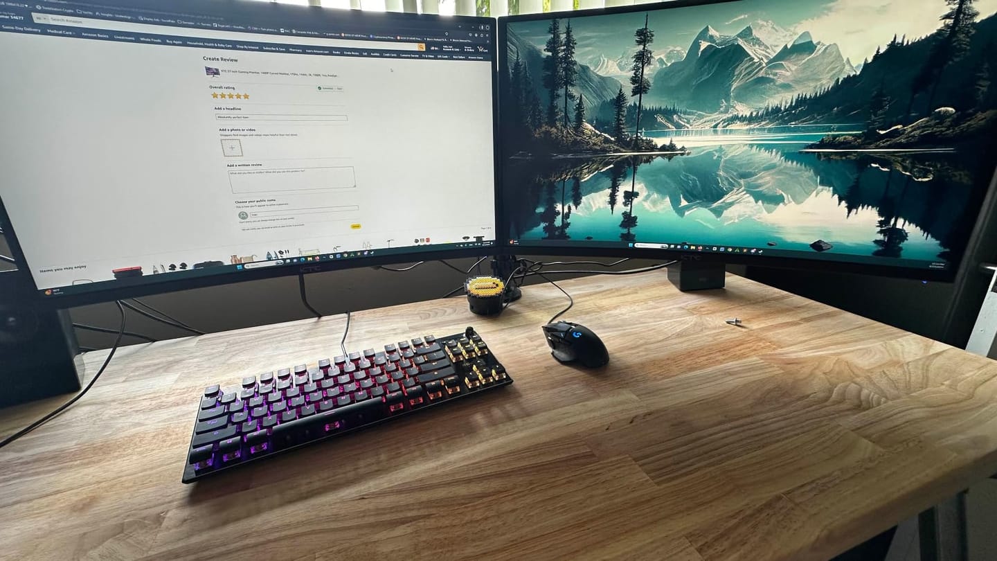 Customer photo review of KTC H27S17 Curved Gaming Monitor