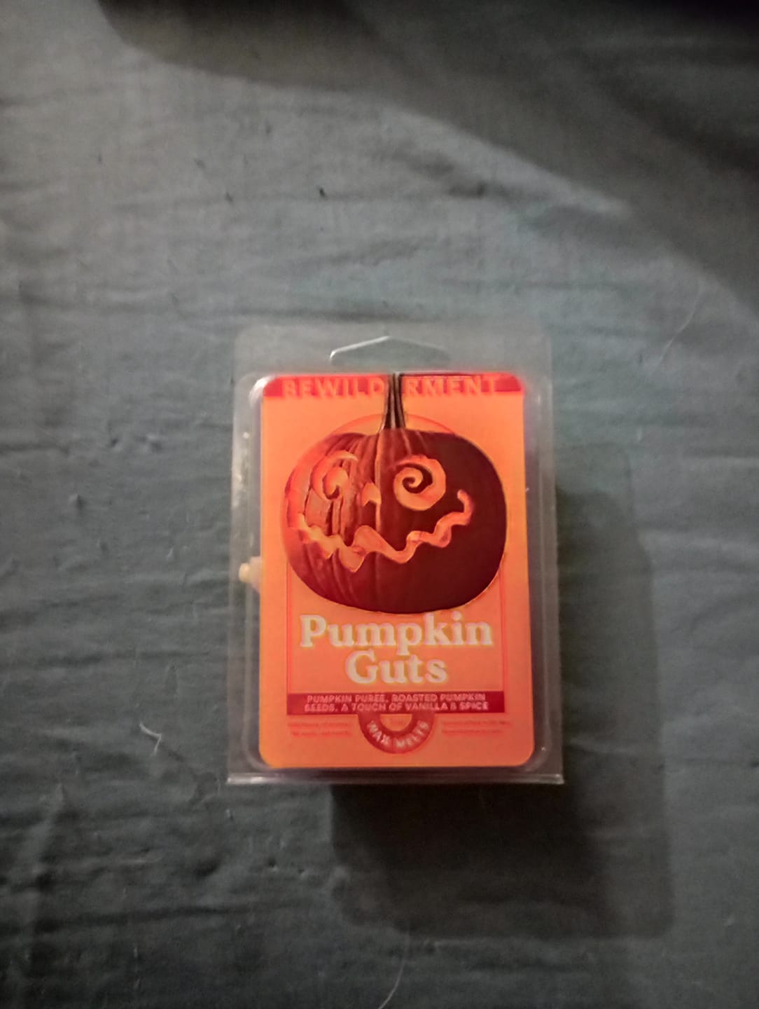 Customer photo review of Pumpkin Guts Wax Melt