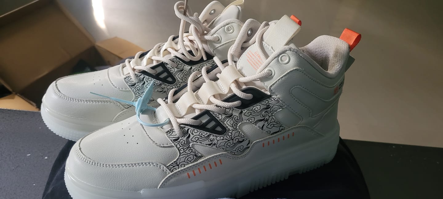 Customer photo review of Street Skate 2.0 Beige Low Top Premium Flat Sole Sneakers