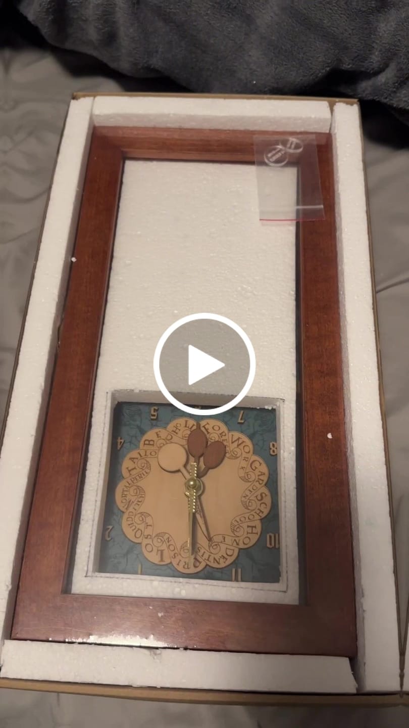Customer video review of WEASLEY FAMILY CLOCK