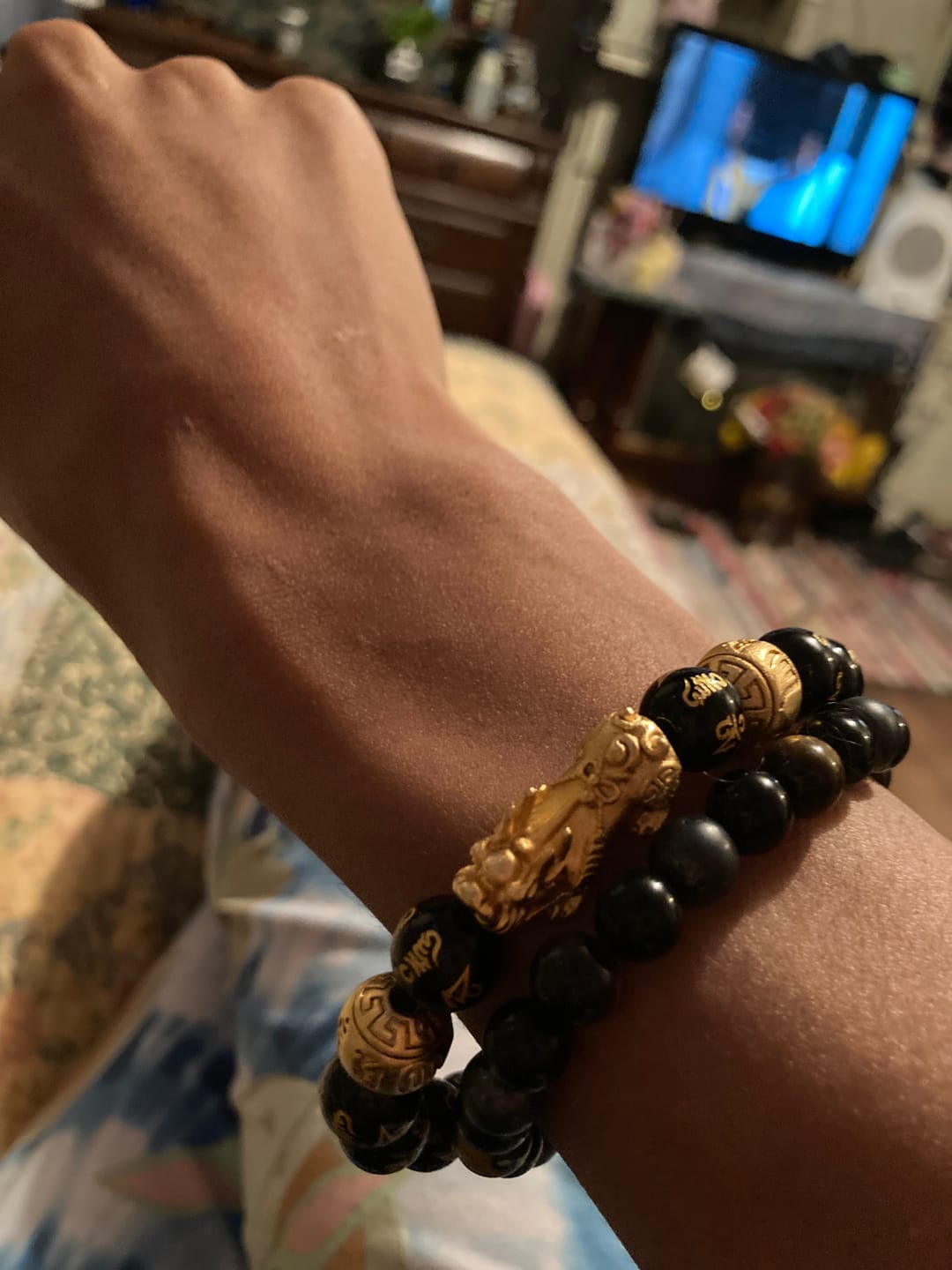 Customer photo review of Feng Shui Black Obsidian Wealth Bracelet