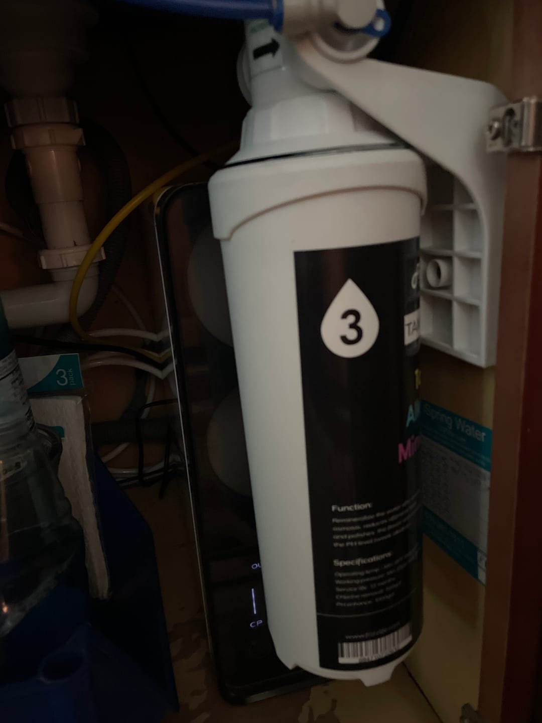 Customer photo review of Frizzlife ASR211 Replacement Filter Cartridge For PD600-TAM3, PD400, PD500, PD800-TAM4 Reverse Osmosis System (1st Stage)