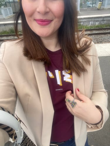 Customer photo review of T-shirt Thilelli (liberté) pour Femme - 100% Coton Bio - Made In France