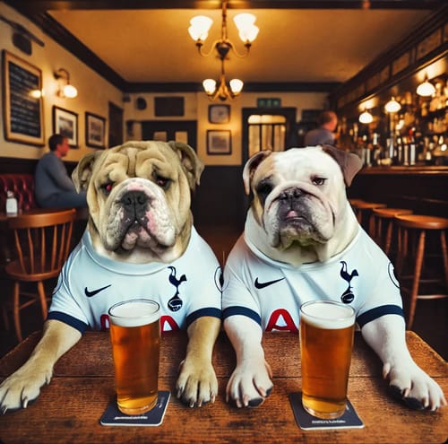 Customer photo review of Personalised Football Dog/Cat Art
