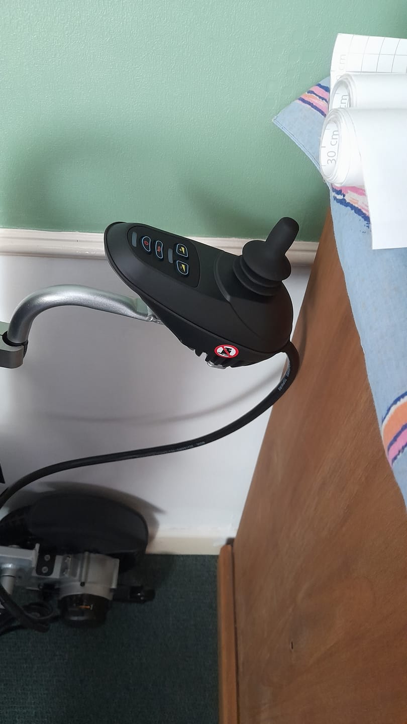 Customer photo review of Carer Control Accessory for Electric Wheelchairs