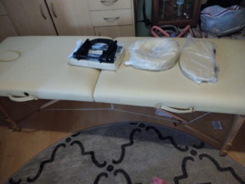 Customer photo review of Massageliege Klappbar Sofia Light