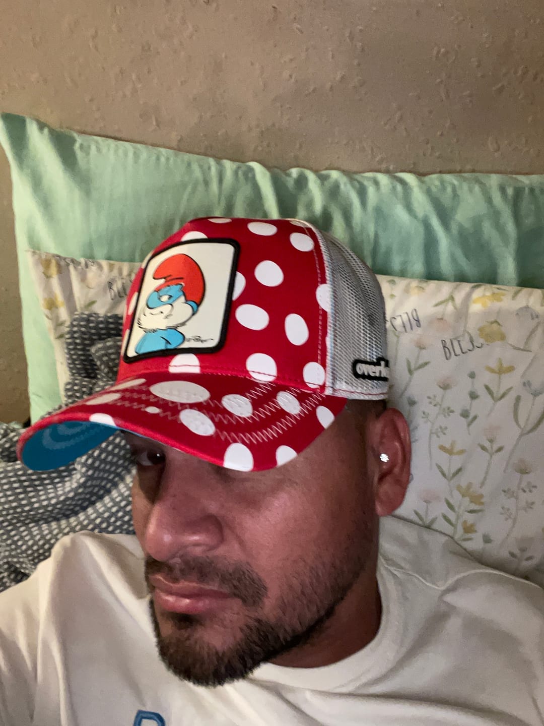 Customer photo review of OVERLORD X Smurfs: Papa Smurf LE Trucker Cap