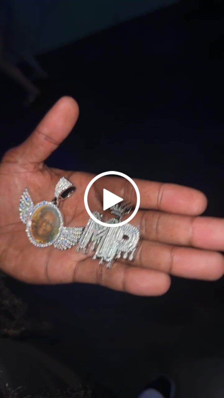 Customer video review of Custom Image Wings Pendant