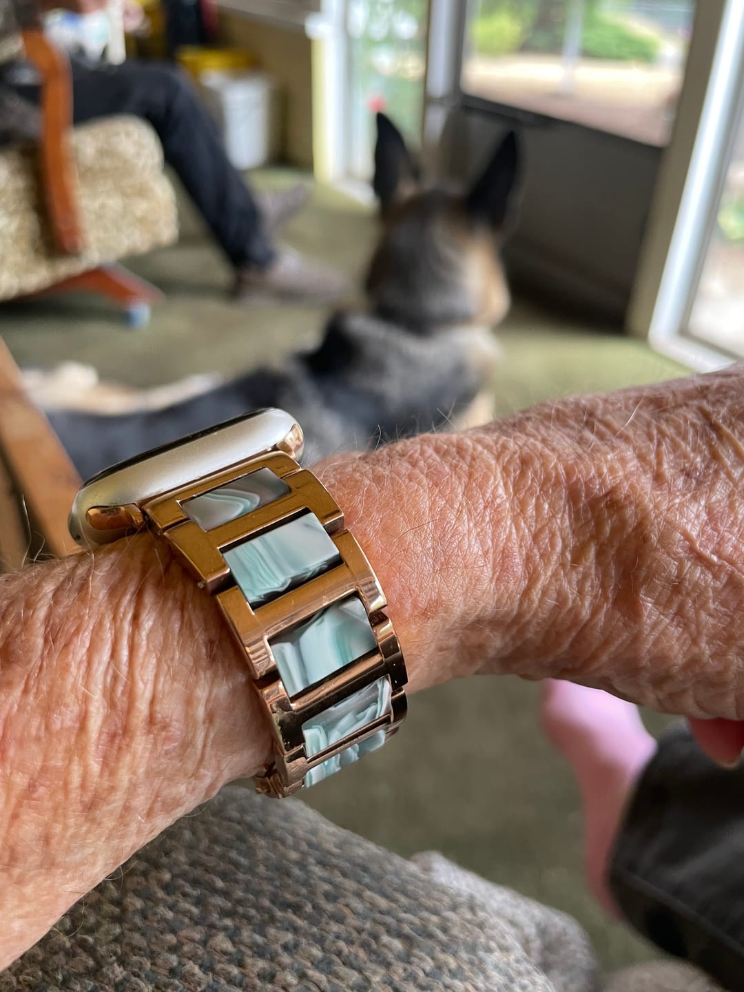Customer photo review of Aura Metal Band