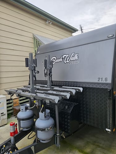Customer photo review of 4 Bike Caravan Rack