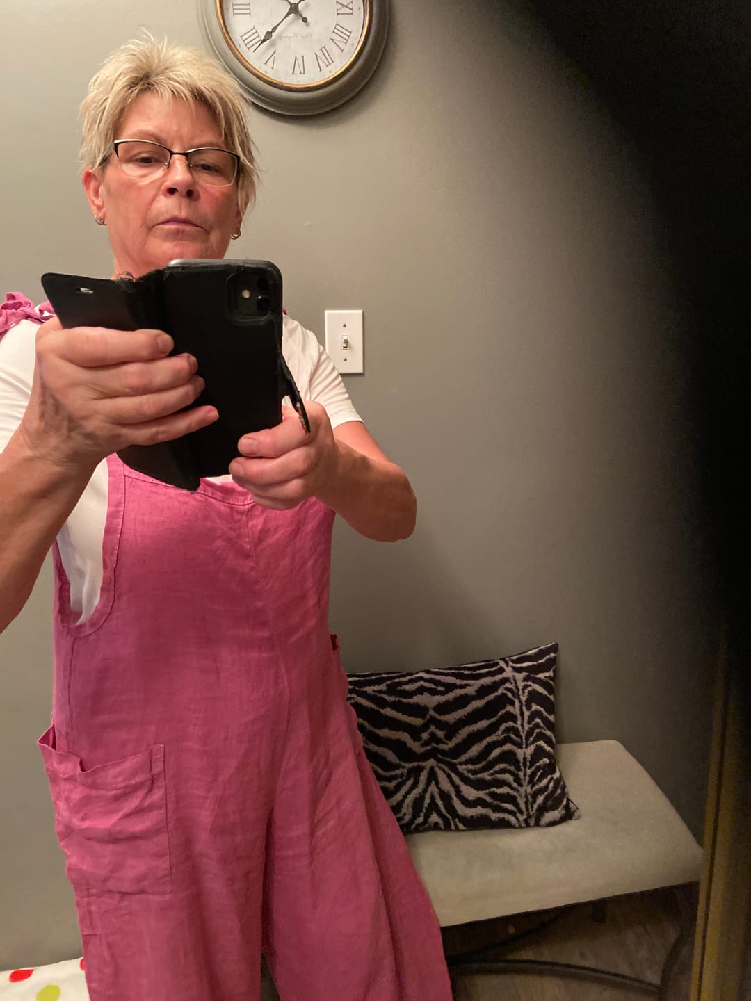 Customer photo review of Lighter Days Linen Jumpsuit (Mauve)