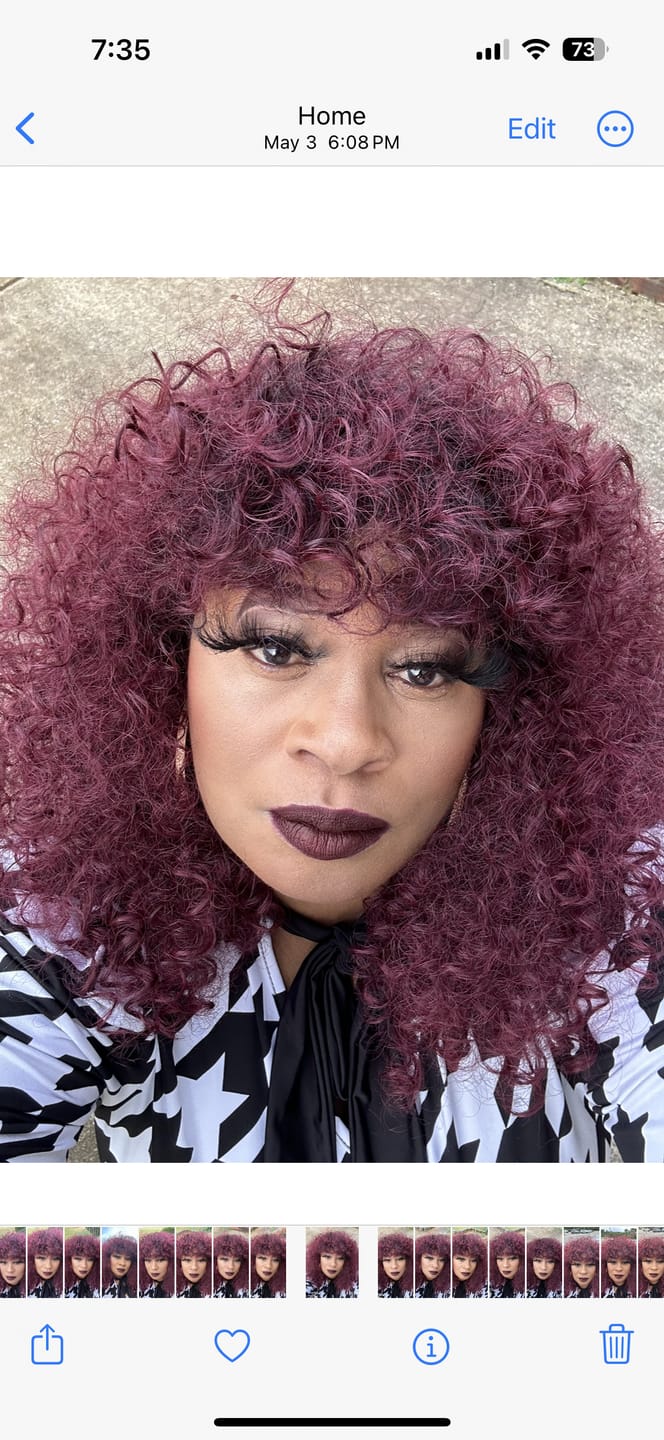 Customer photo review of Outre Synthetic Lace Part Daily Wig - DEANDRA