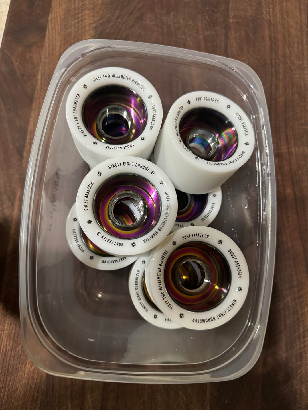 Customer photo review of Ghost Assassin Indoor & Jam LED Roller Skate Wheels