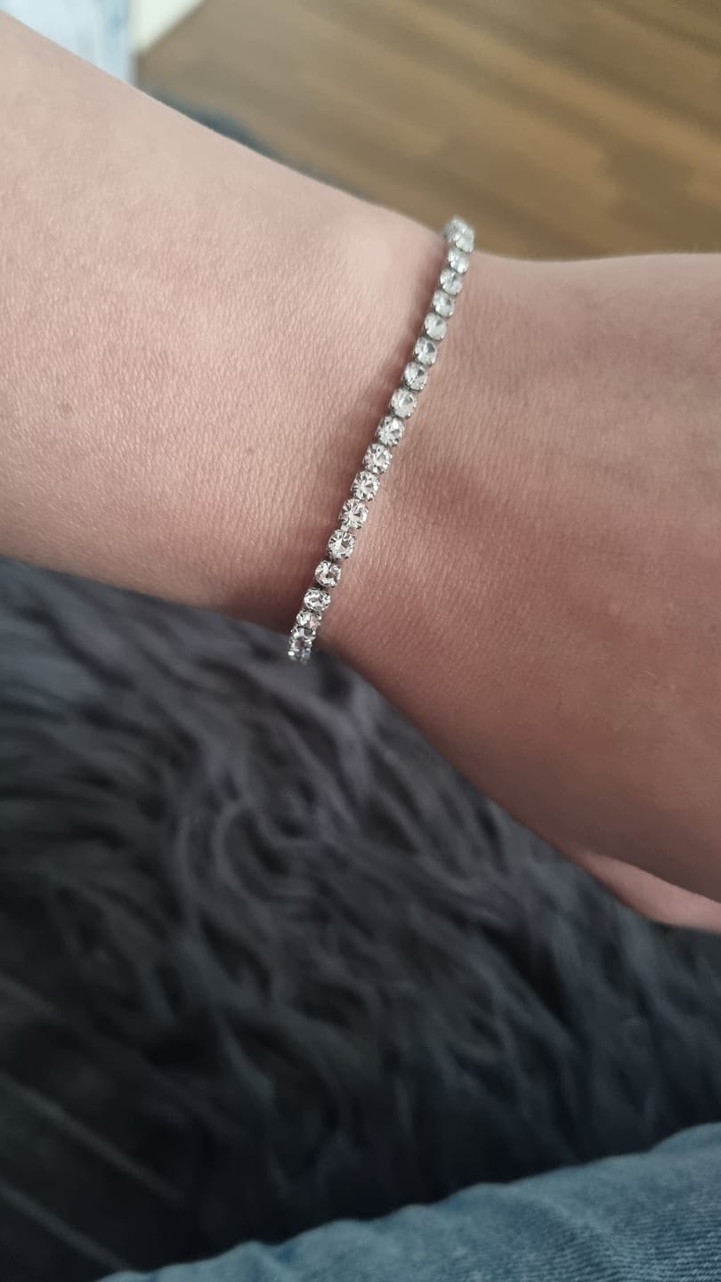 Customer photo review of Hi-Life Tennis Armband 14K Vergoldet