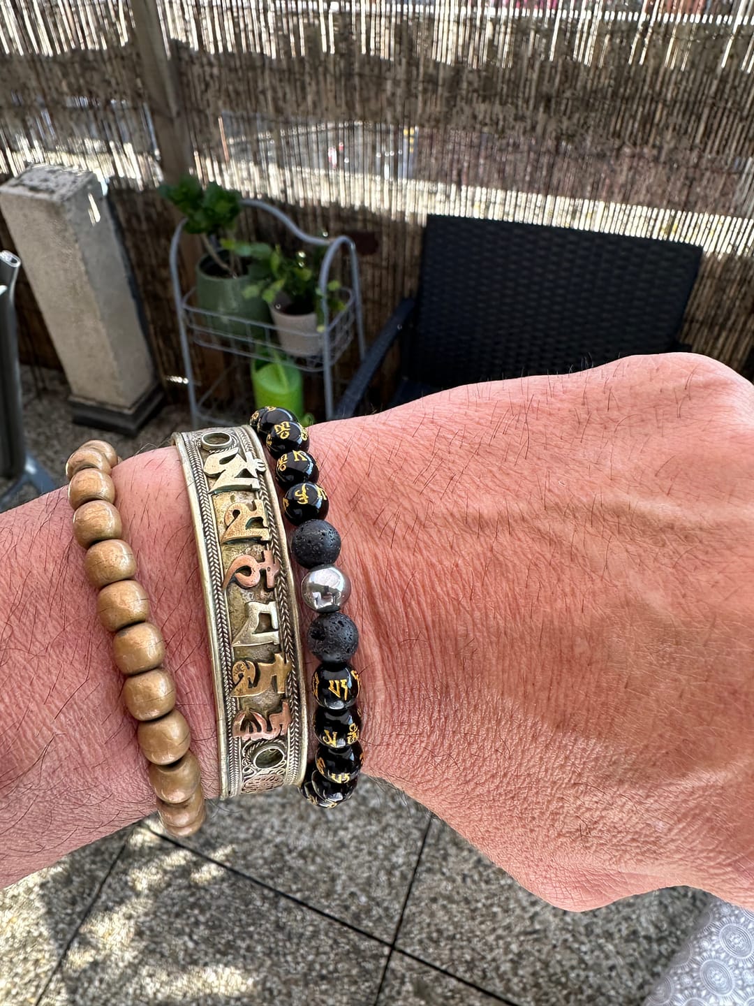 Customer photo review of Bracelet Mani Onyx +🎁