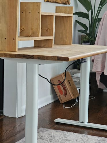 Customer photo review of Flycity Electric Adjustable Height Standing Desk Frame
