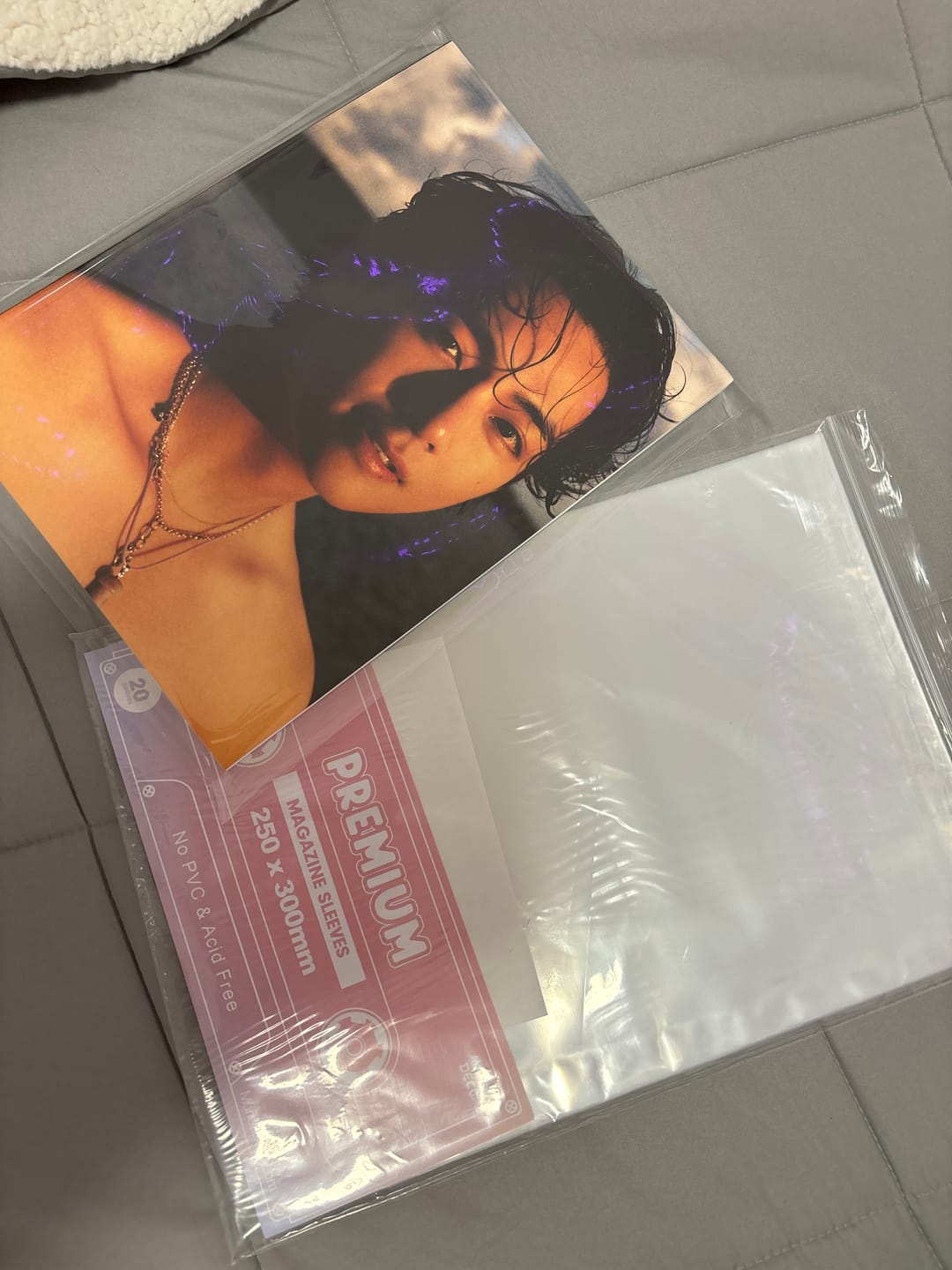 Customer photo review of PREMIUM MAGAZINE SLEEVES - A4 WIDE SIZE (250X300MM)