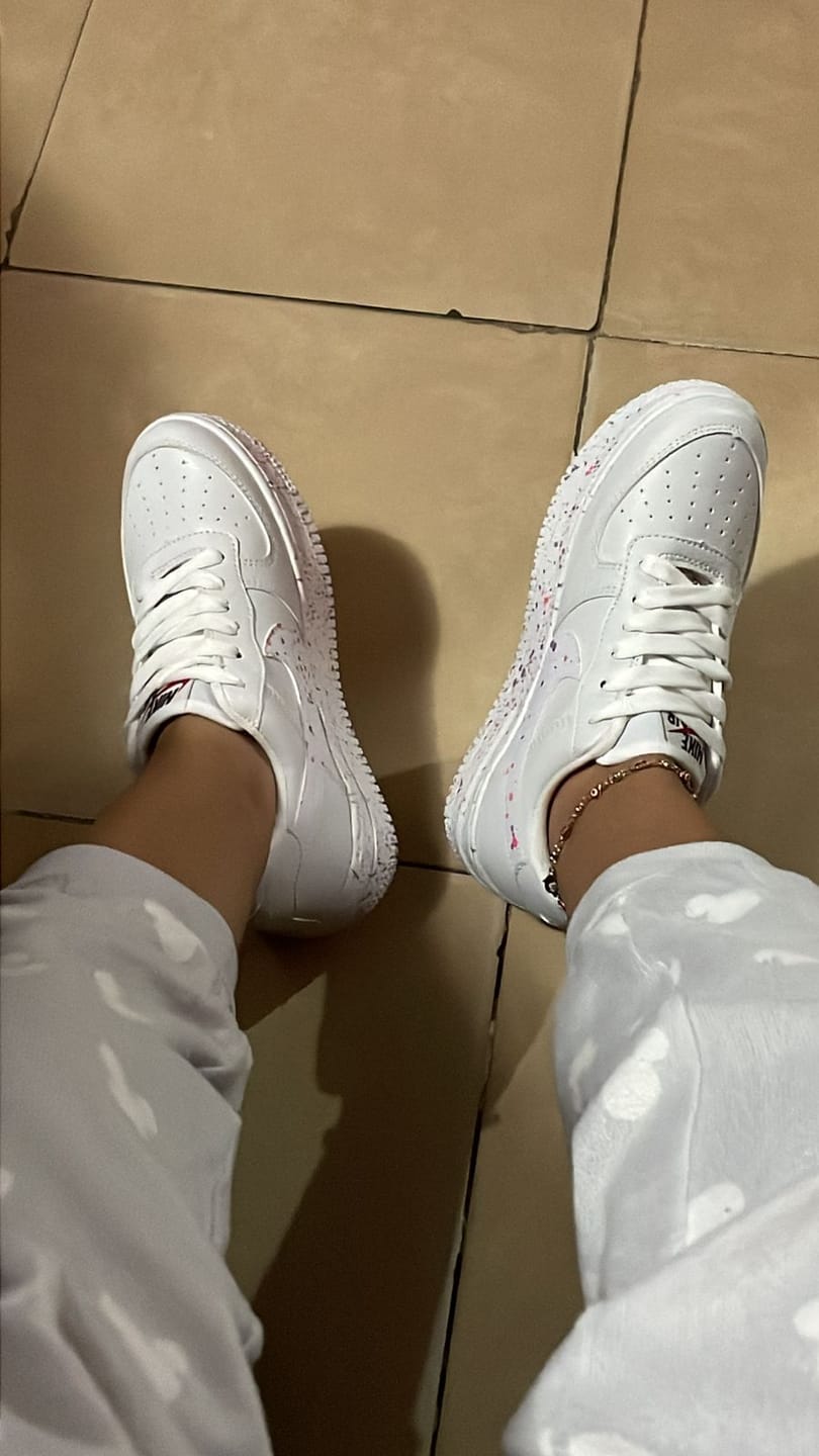 Customer photo review of Tenis 270 Plus Charpeado Coral Lila