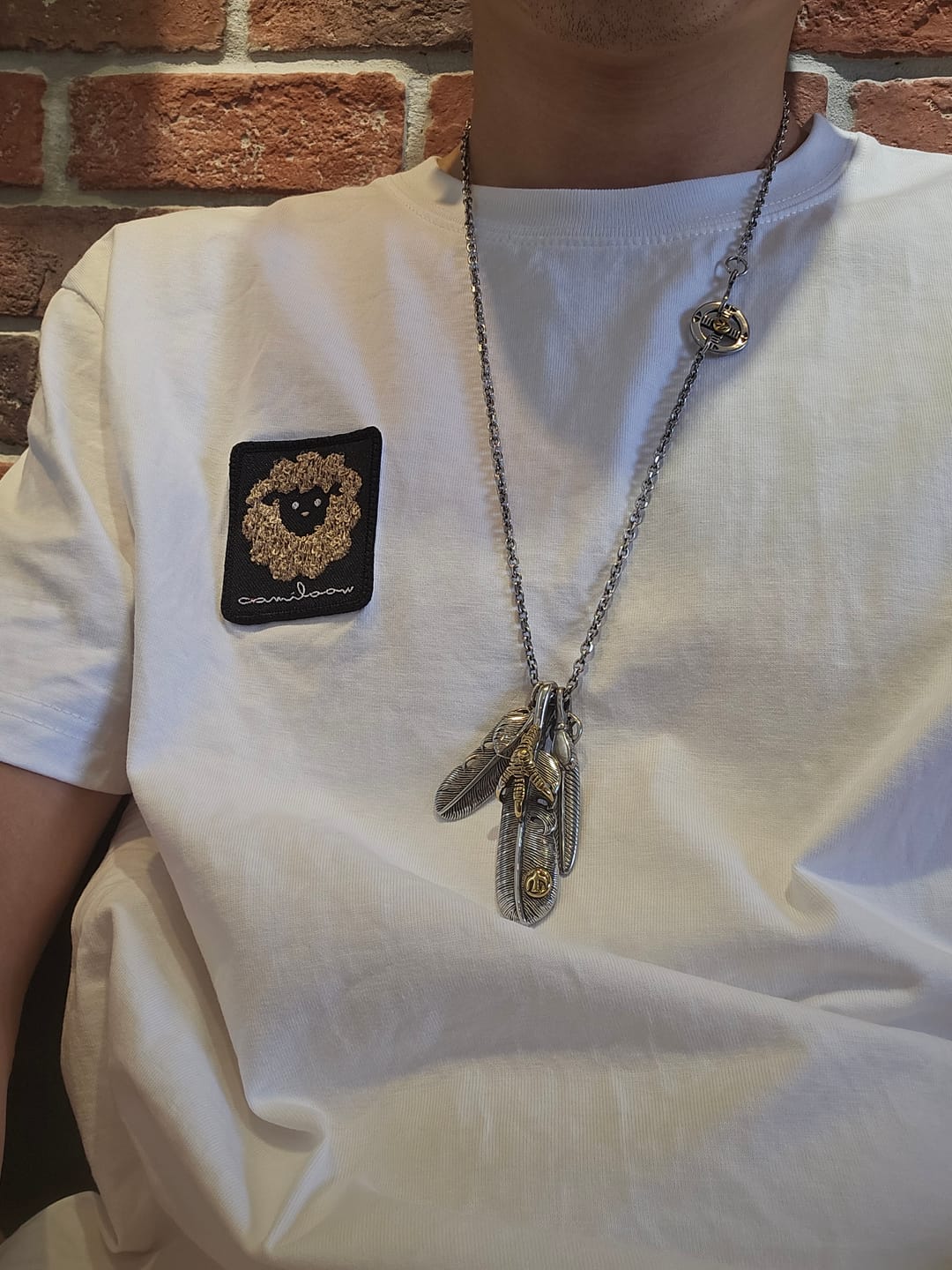 Customer photo review of Woo Tee 重磅SIRO純棉Tee（黑色羊）