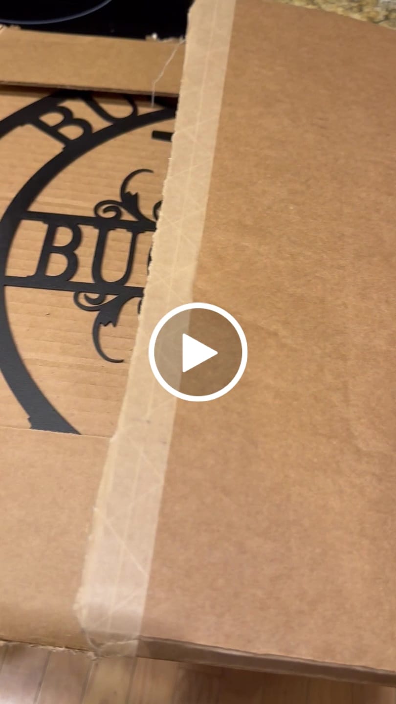 Customer video review of Split Letter Metal Family Sign Monogram - Monogram Wedding Decorations Metal Wall Decor Family Wall Decor