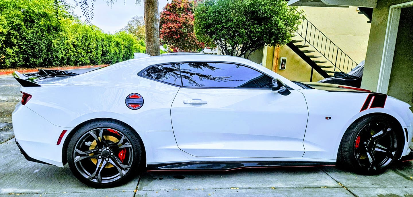 Customer photo review of 6th Gen Camaro Track Package Rear Trunk Spoiler Wing