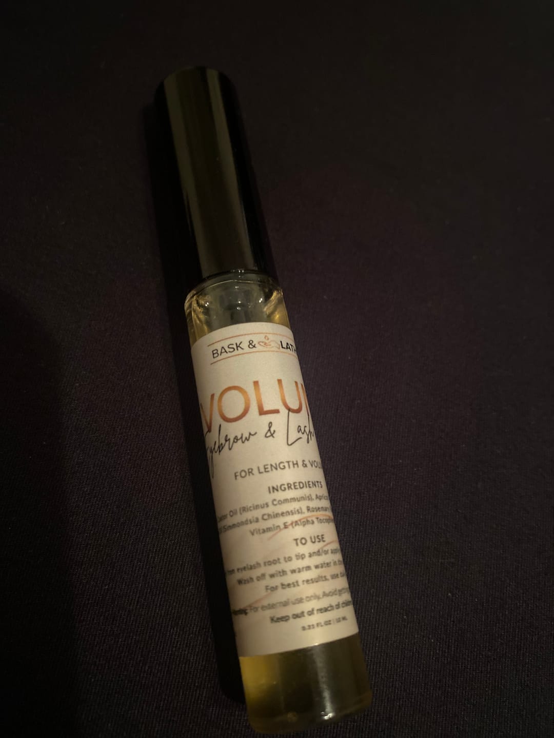 Customer photo review of Volume Eyebrow and Eyelash Serum -