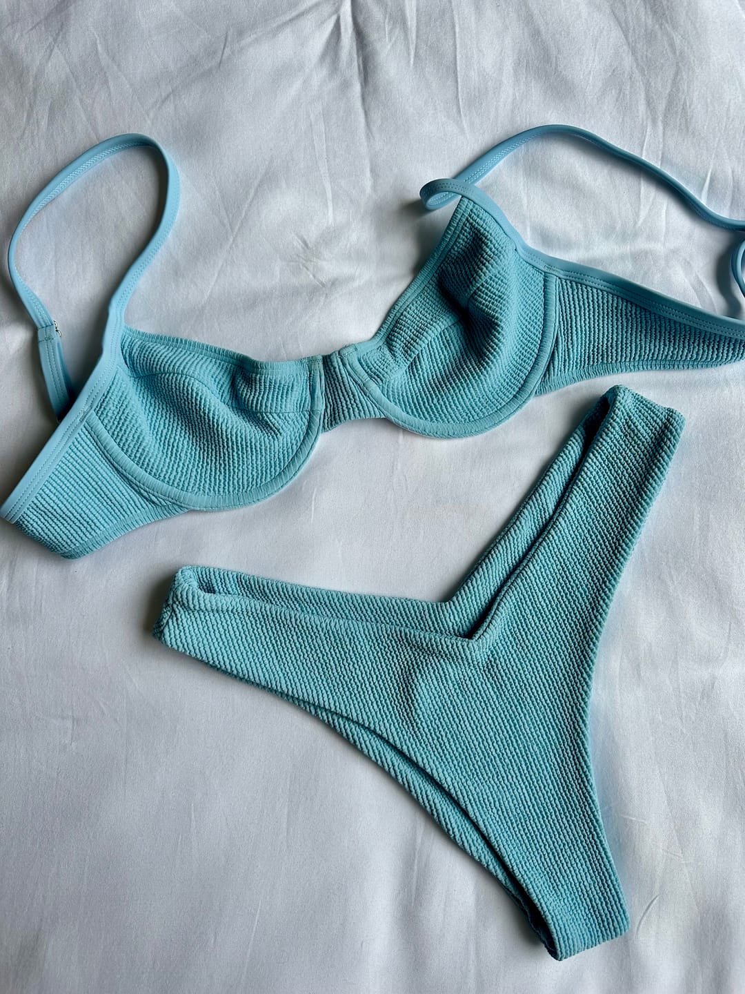 Customer photo review of Nova V Bottoms - Aqua Crinkle