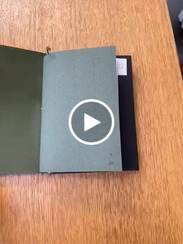Customer video review of Refillable Notebook Folio - Olive Green