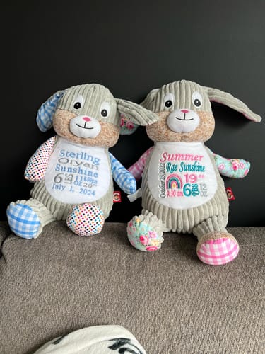 Customer photo review of Cubbies - Sensory Blue Bunny