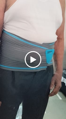 Customer video review of Lumbocare (Lumbo Sacral Belt) | Provides Support to the Lower Back | Pain solution for Back and Abdomen (Grey)