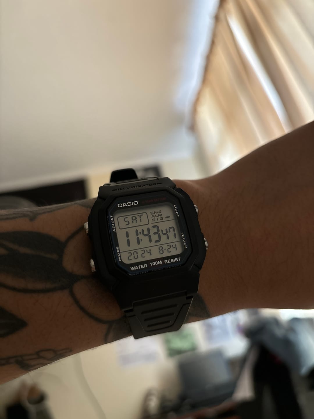 Customer photo review of Reloj Casio Vintage W-800H-1AVDF Líneas Azules