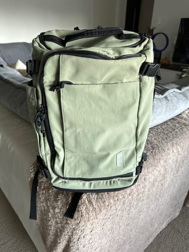 Customer photo review of Blast Quick Access Carry On Travel Backpack