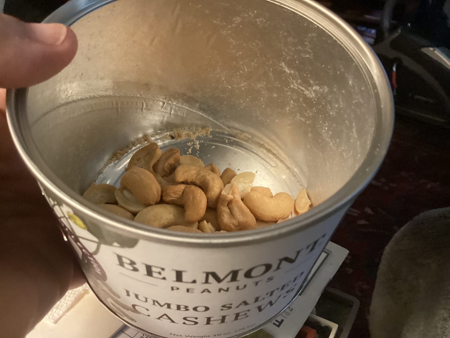 Customer photo review of Jumbo Salted Cashews