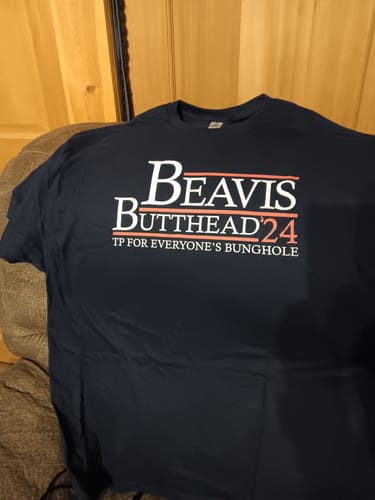 Customer photo review of Beavis Butthead 24 Cotton Tee